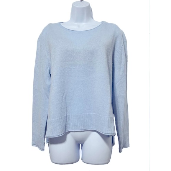 Rachel Zoe Pale Blue Cashmere Sweater, Size Medium - Picture 8 of 10
